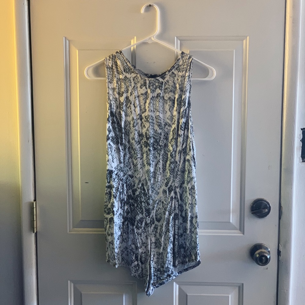 Motel Rocks Romper - Snakeskin Print